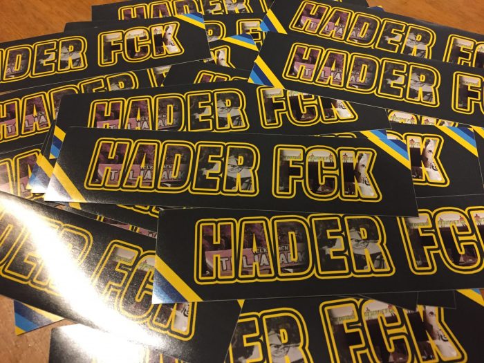 Hader fck sticker