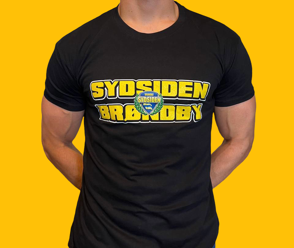 Sydsiden Brøndby t-shirt sort Sydsiden