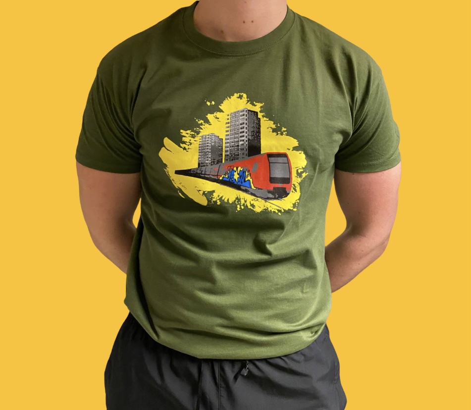Væve Reklame tackle Tog T-shirt – Grøn – Sydsiden Brøndby