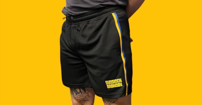 Sydsiden Brøndby shorts med lynlås(Sort)